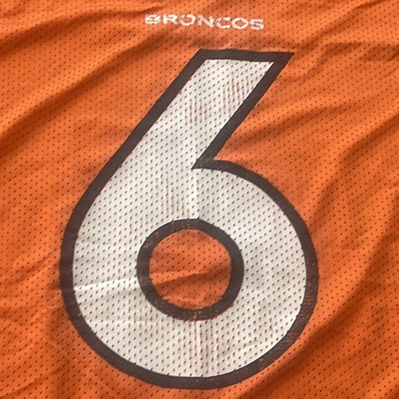NFL Denver Broncos Cutler 6 Football Jersey Orange V-Neck #6 Size 2XL - Picture 3 of 16
